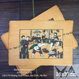 Tranh Đông Hồ Bịt Mắt Bắt Dê